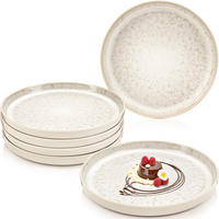 DESSERTTELLER SET KEY WEST - 6 teilig aus Steingut - Creme, Stein (20.7cm) - Sänger