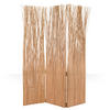 PARAVENT 3-tlg. 120/170 cm Hellbraun Weide - Hellbraun, Naturmaterialien (120/170/3cm) - Homestyle4u