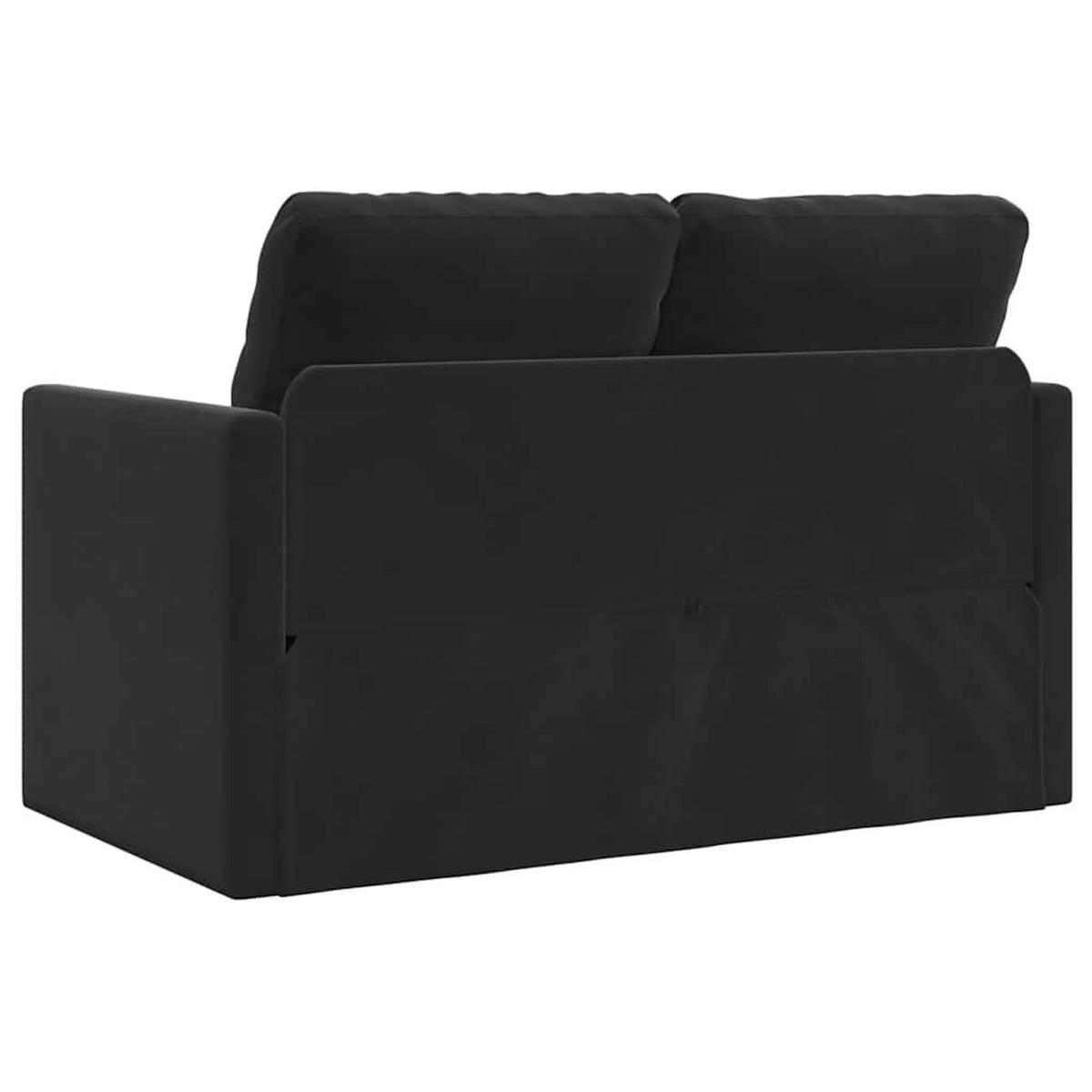 SCHLAFSOFA Brown - Schwarz, Naturmaterialien (122/70/55cm) - Nettlife