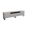 LOWBOARD TILO-S - 200 x 53 x 41 cm - Schwarz/Eiche Artisan, Holzwerkstoff (200/53/41cm) - ALTDECOR