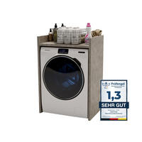 WASCHMASCHINENSCHRANK Beton 66/97/62cm - Grau, Holzwerkstoff (66/97/62cm) - CraftPAK