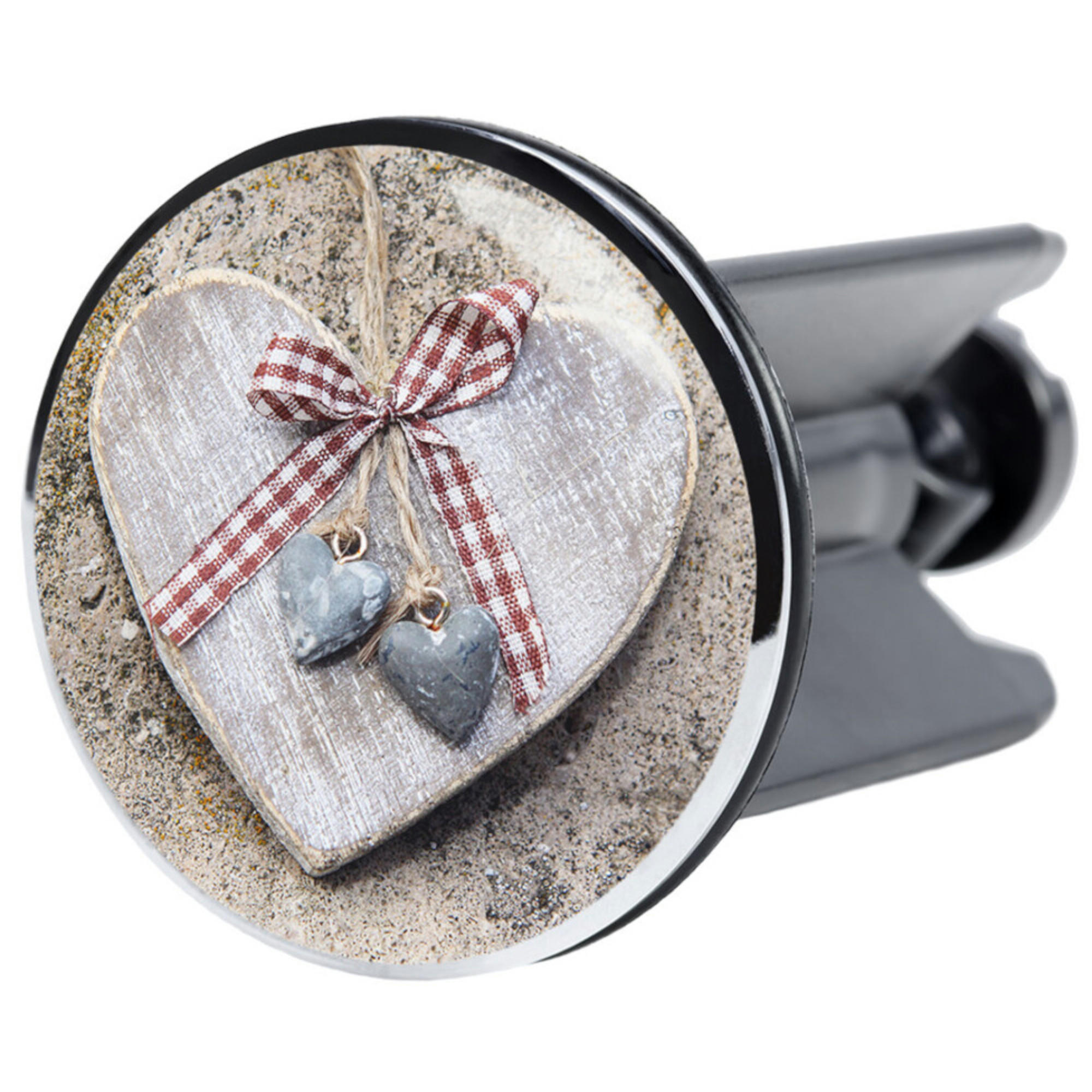 WASCHBECKENSTÖPSEL Bavaria - Braun, Kunststoff/Metall (4/7/7cm) - Sanilo