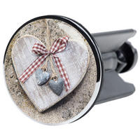 WASCHBECKENSTÖPSEL Bavaria - Braun, Kunststoff/Metall (4/7/7cm) - Sanilo