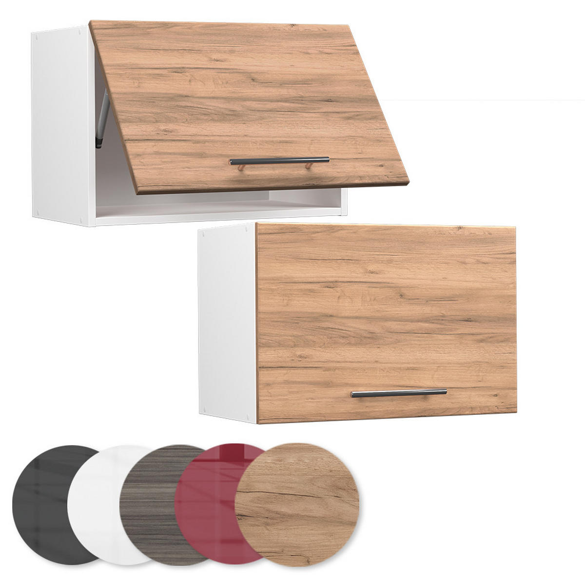 HÄNGESCHRANK Fame-Line Goldkraft Eiche 60 cm Flach - Honigeiche/Eiche Wotan, Holzwerkstoff (60/40/34.1cm) - Vicco
