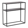 KONSOLENTISCH Kuhmo - Schwarz, Metall (30/80/80cm) - [en.casa]