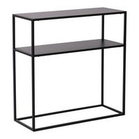 KONSOLENTISCH Kuhmo - Schwarz, Metall (30/80/80cm) - [en.casa]
