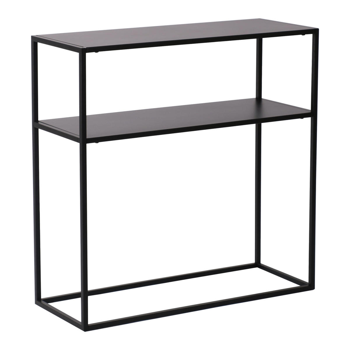 KONSOLENTISCH Kuhmo - Schwarz, Metall (30/80/80cm) - [en.casa]