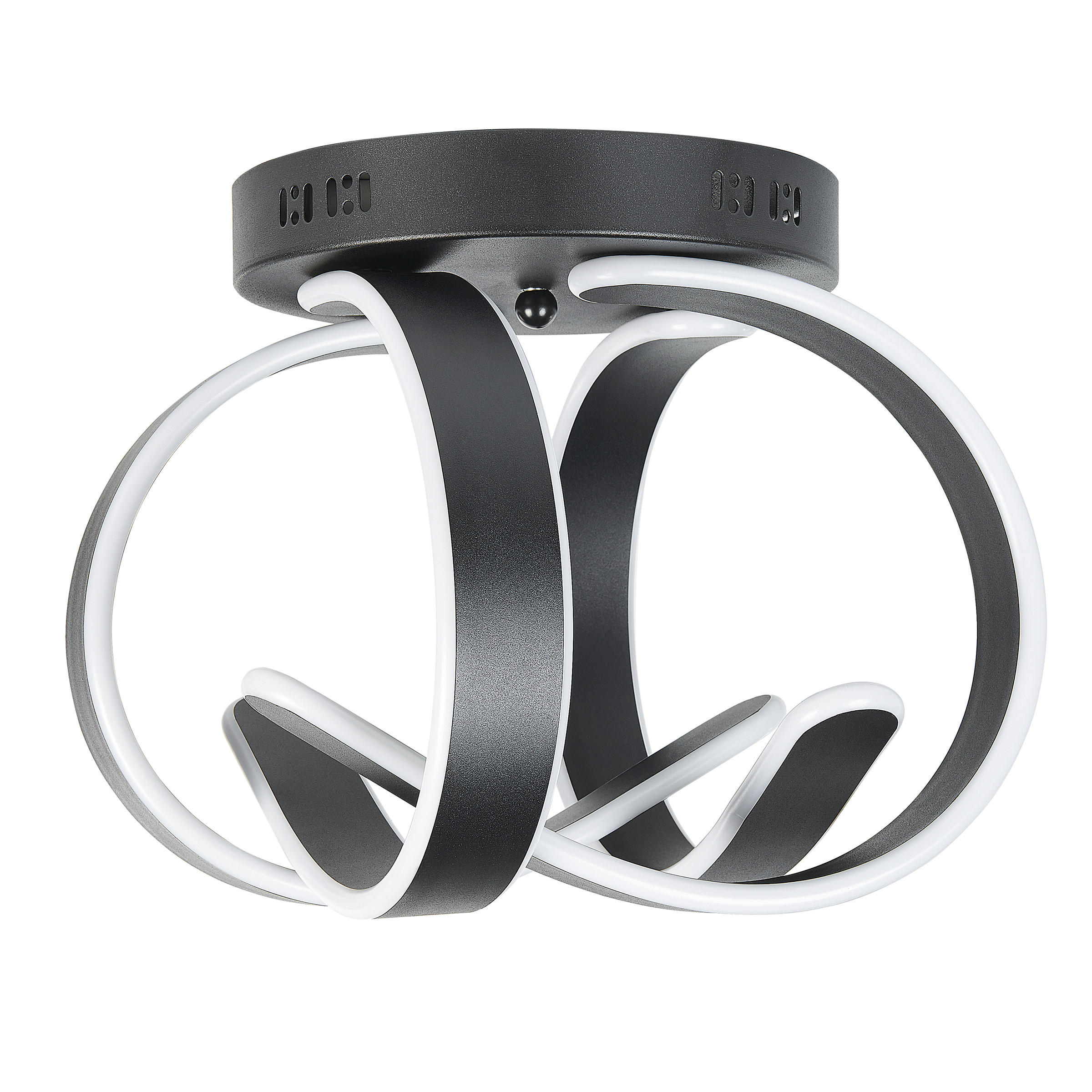 DECKENLEUCHTE Nura 34/34/30 cm - Schwarz, Metall (34/34/30cm) - Beliani