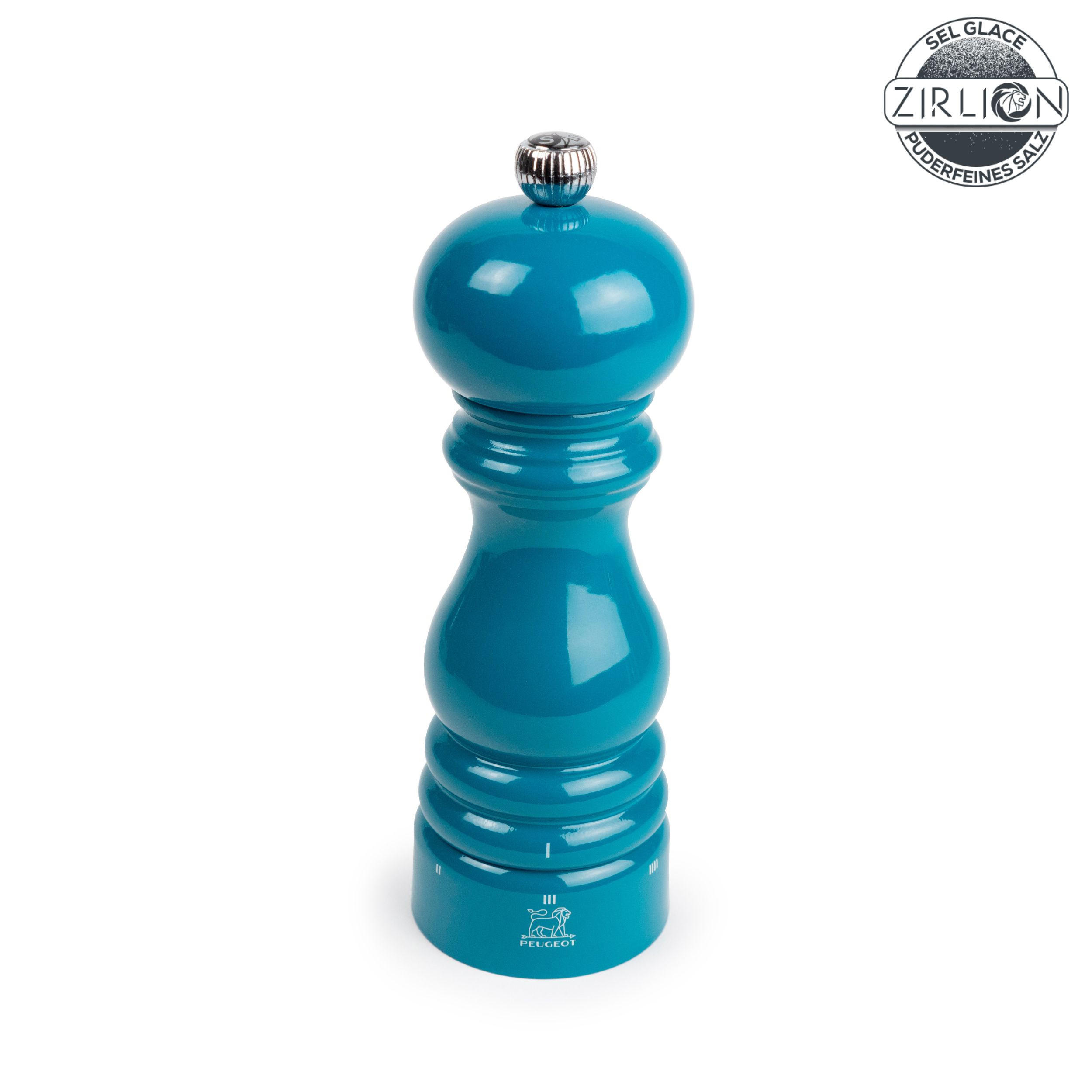 SALZMÜHLE Paris uSelect 18cm Buchenholz Pazifikblau Zirkonia-Mahlwerk - Blau, Holz (5.9/18/5.9cm) - PEUGEOT