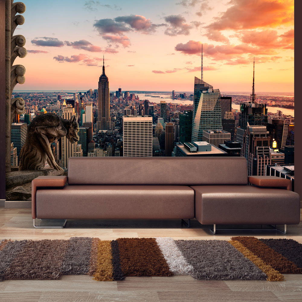SELBSTKLEBENDE FOTOTAPETE 98/70 cm - Beige/Braun, Kunststoff/Textil (98/1cm) - KUNSTLOFT