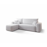 ECKSOFA Agepo In Curio - Hellgrau, Holzwerkstoff/Textil (250/150cm) - Fun Möbel