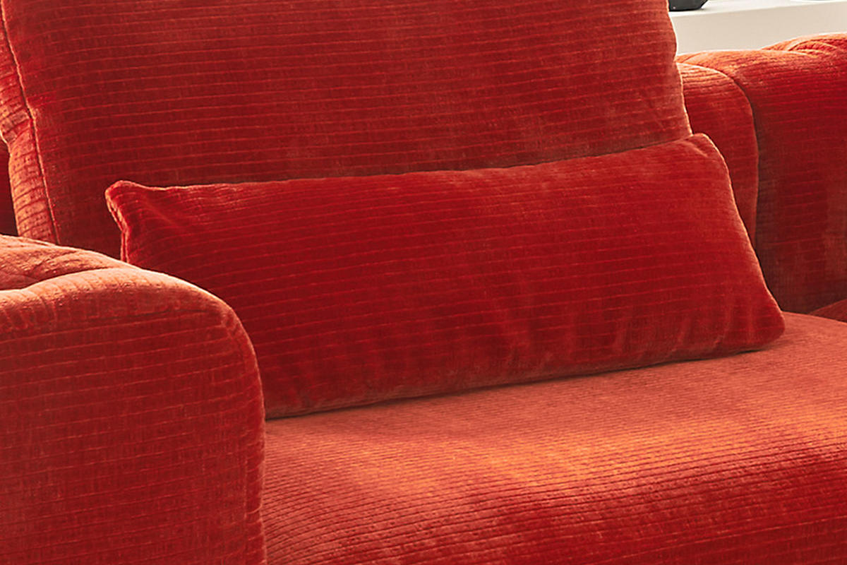 NIERENKISSEN GROSS SEPHI Rot Cord - Rot, Textil (92/19cm) - KAWOLA