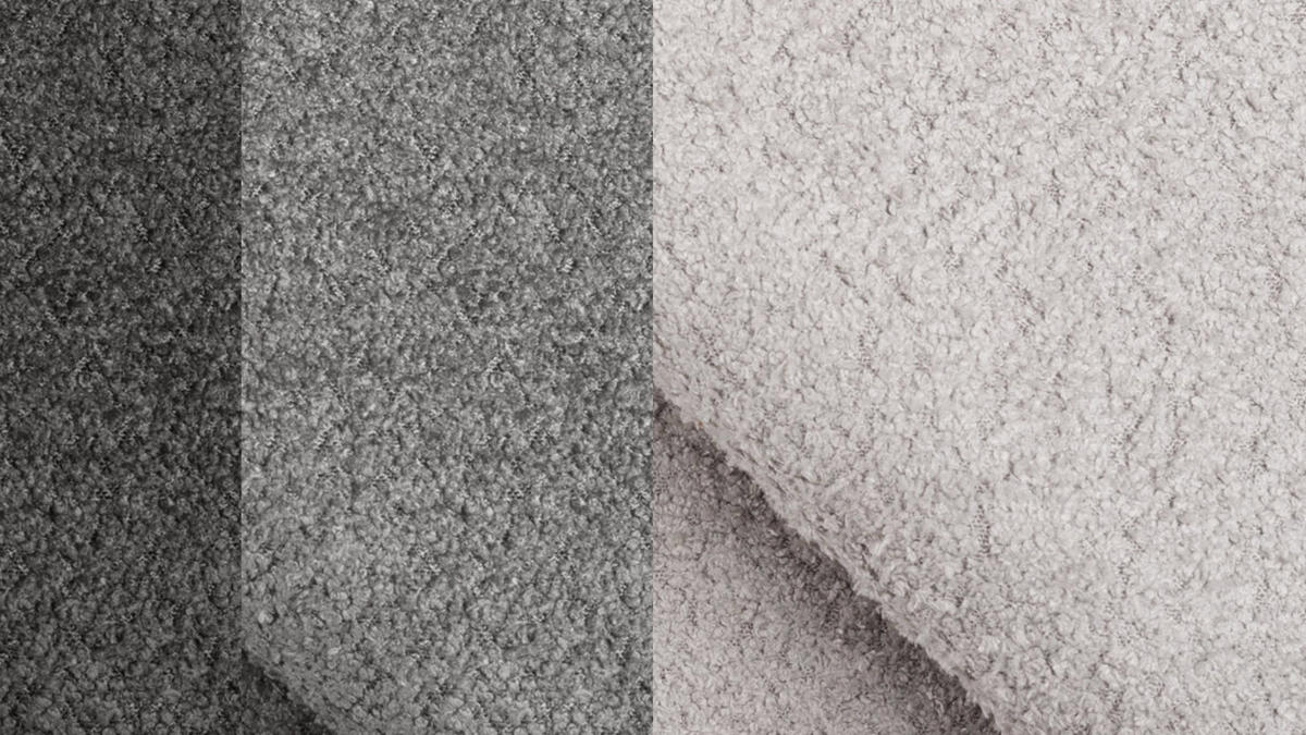 ECKSOFA CALME 5-Sitzer, hellgrau und dunkelgrau - Dunkelgrau, Holz/Textil (294/229cm) - Courtois Laville