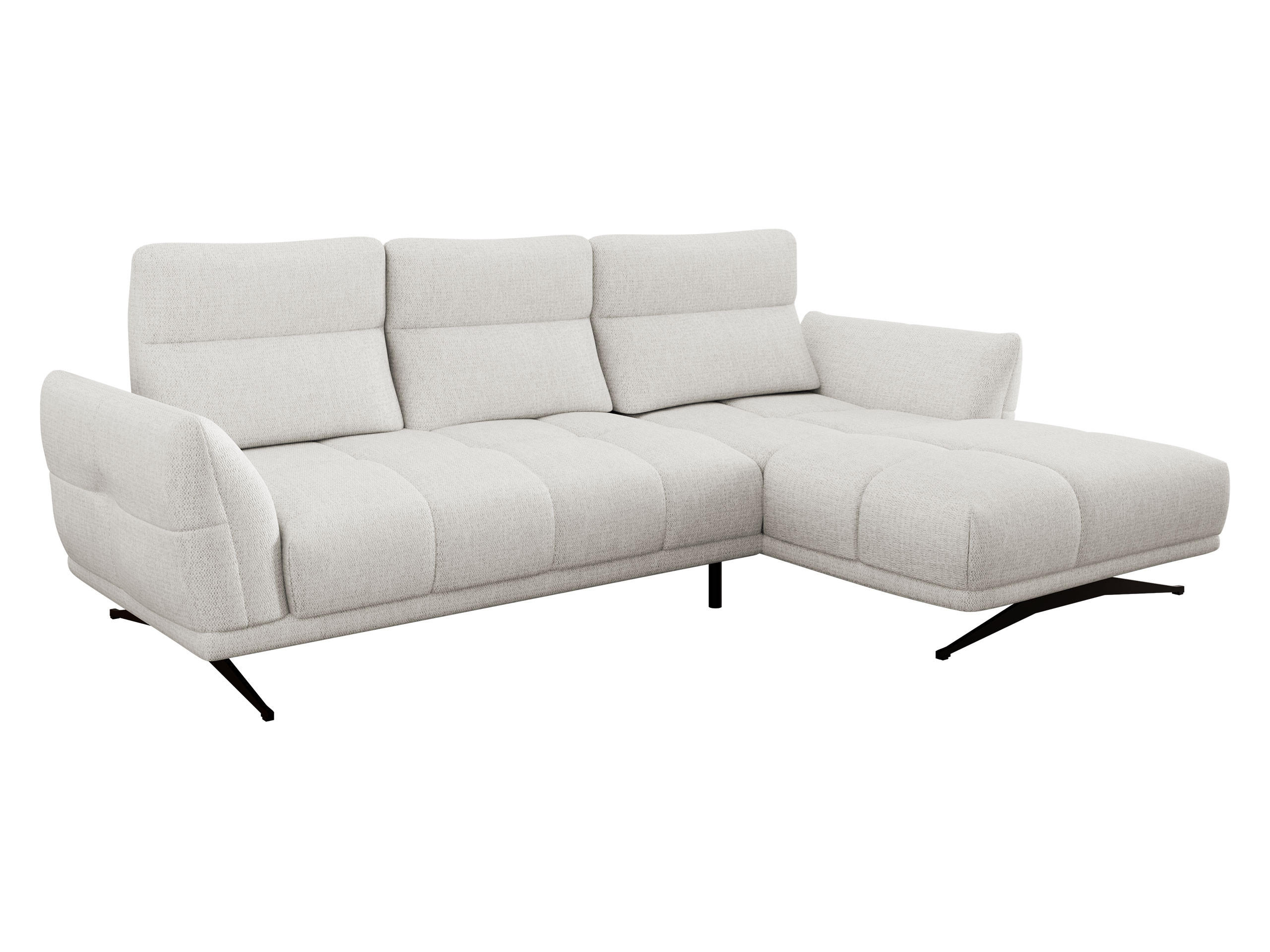 Mirjan24 Ecksofa Hellgrau 298x195 cm