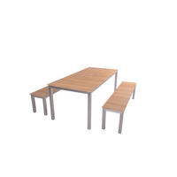 GARTEN-SITZGRUPPE Sofie 3-teilig Gartenmöbel-Set - Braun, Holz - DELUKE