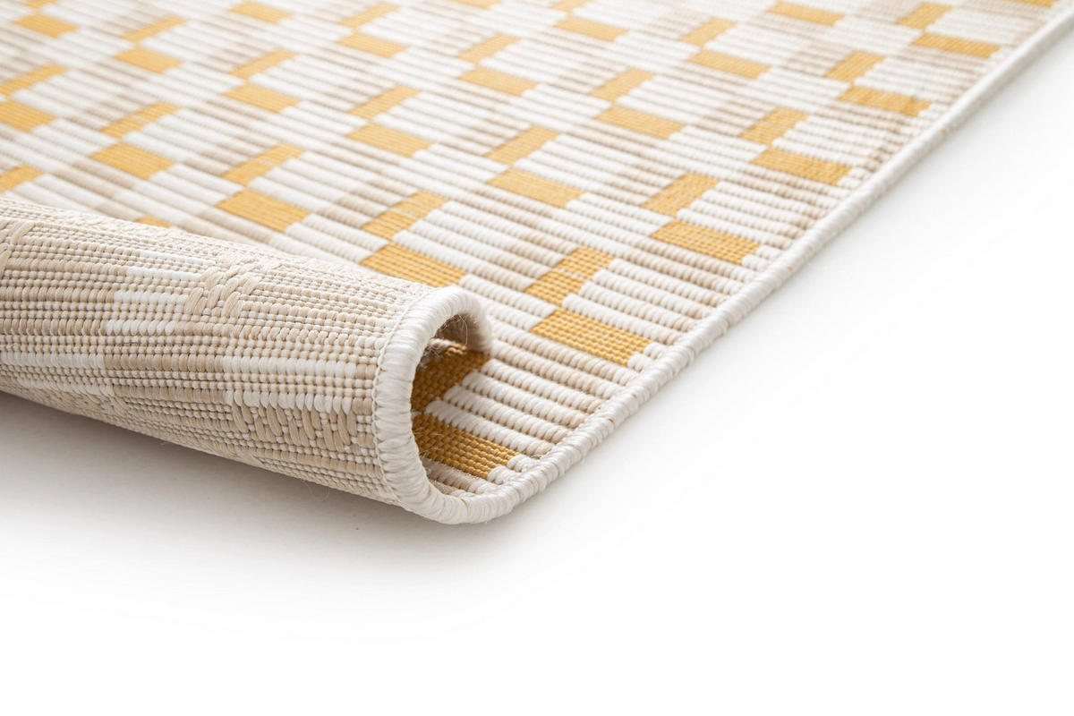 DESIGN Teppich für Innen und Außen gelb - Gelb, Textil (160/230cm) - AFK Living
