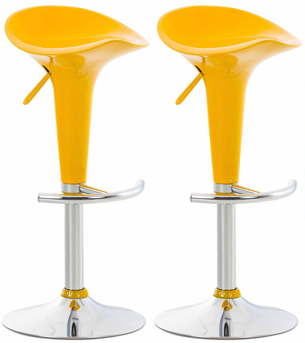 Deluke Barhocker Gelb 37x87x37 cm