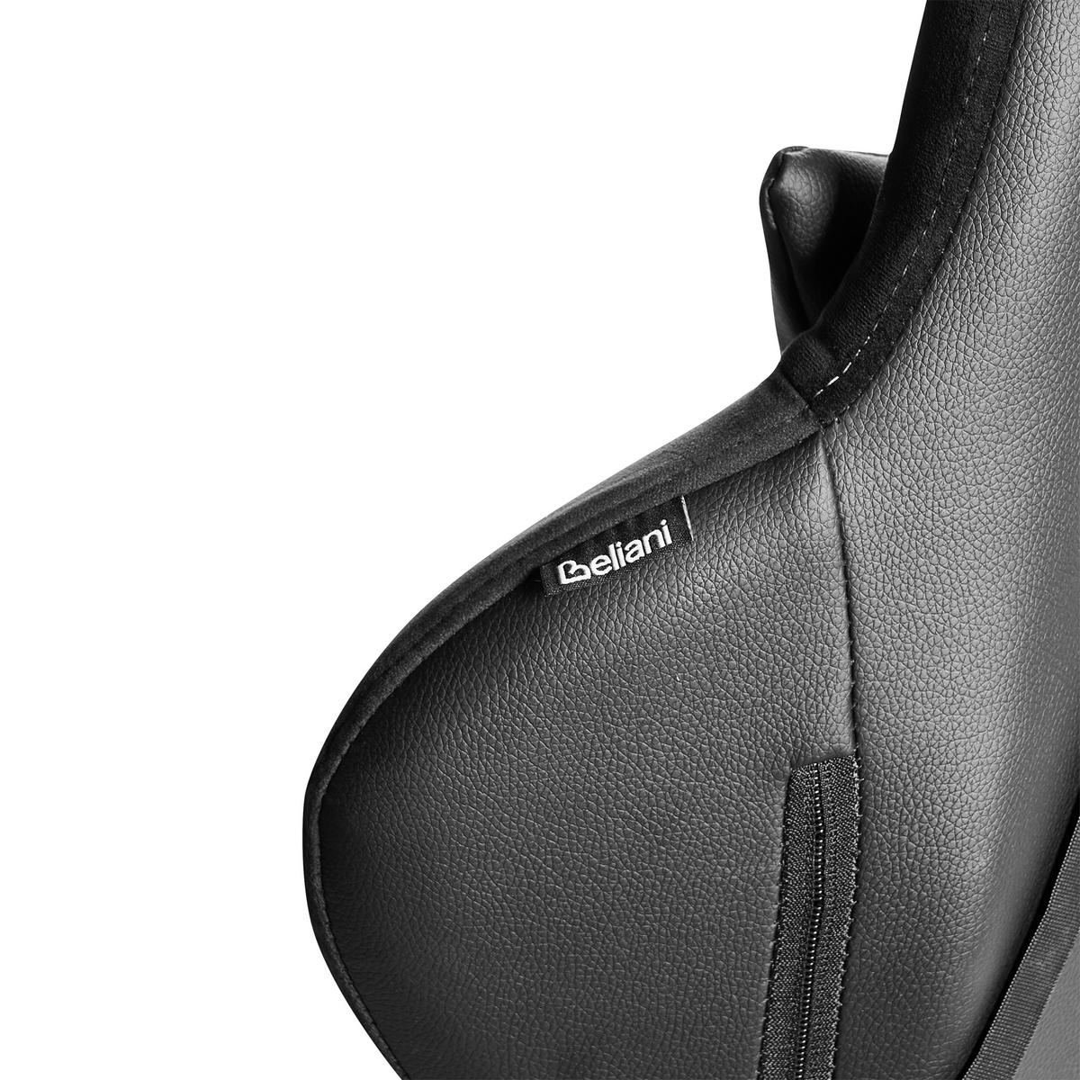 GAMING Stuhl Kunstleder Schwarz Voltixa - Schwarz, Kunststoff/Textil (70/129/70cm) - Beliani
