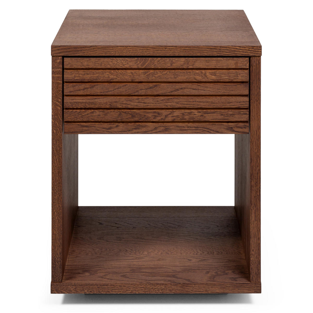 NACHTTISCH Emma, braune Birke, 38/40/50 cm - Braun, Holz (40/50/38cm) - WOODEK