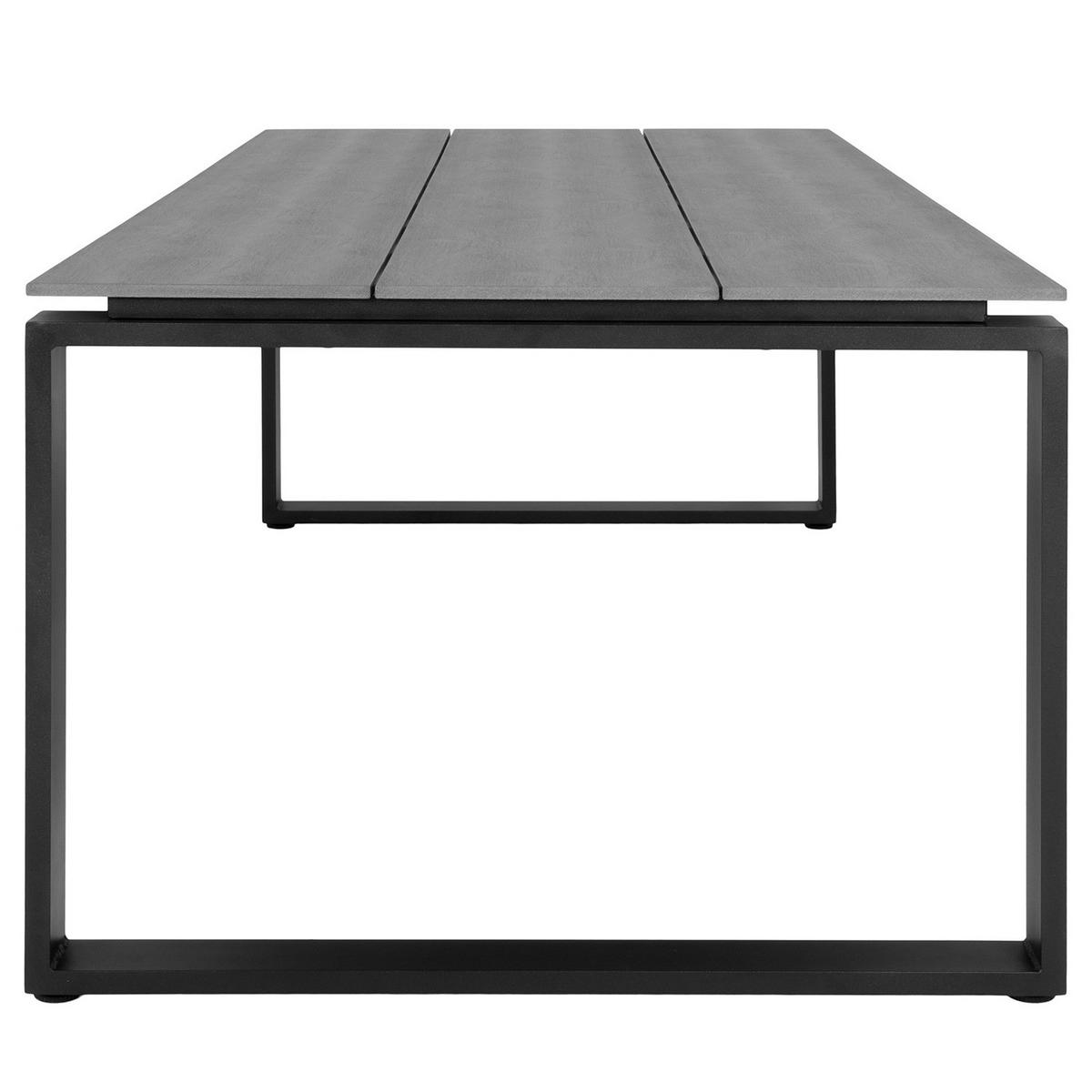 GARTENESSTISCH - Aluminium - Grau - Grau, Metall (100/220/75cm) - home24