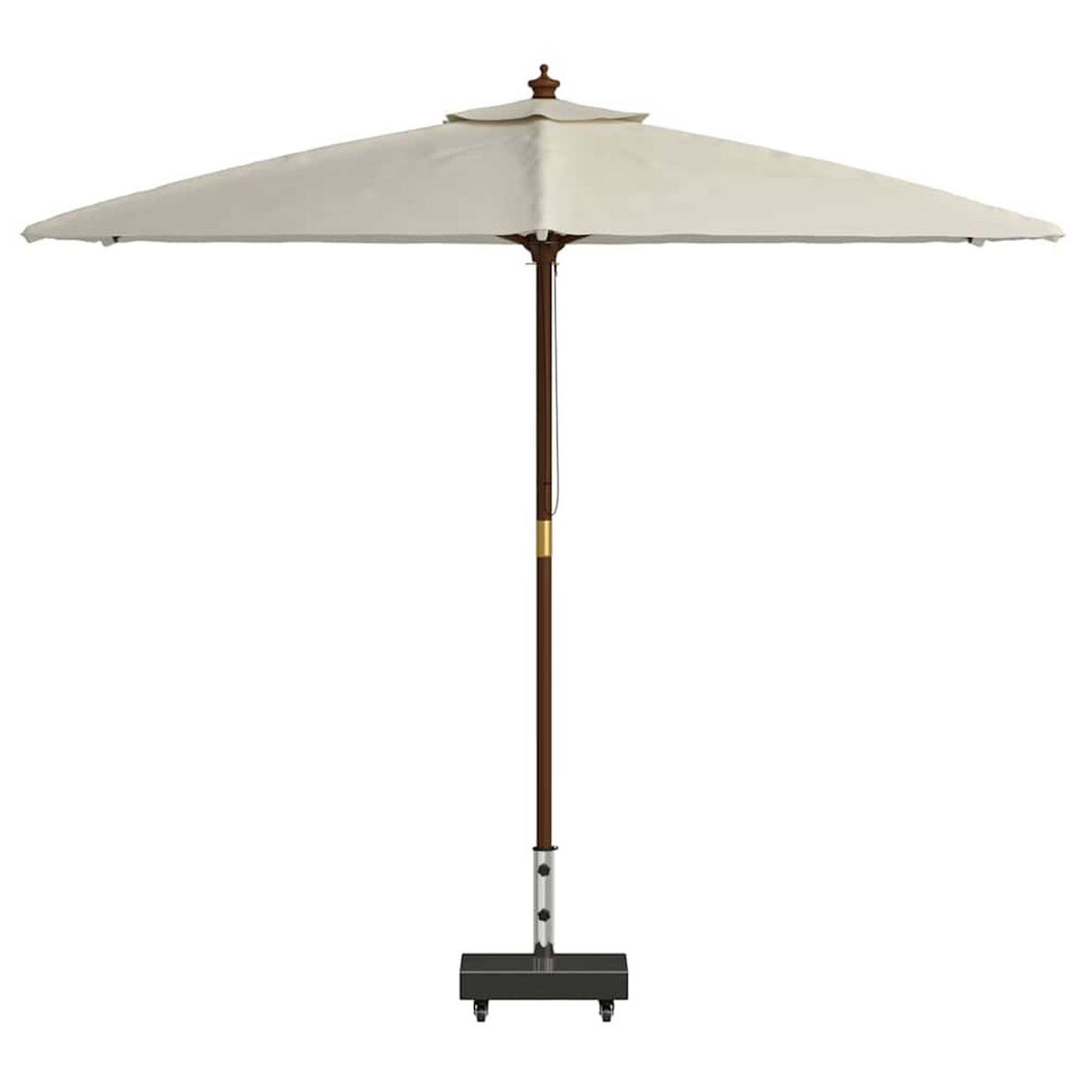 SONNENSCHIRMSTÄNDER Schwarz 45/25/45 Cm Granit - Schwarz, Stein (25/45cm) - vidaXL