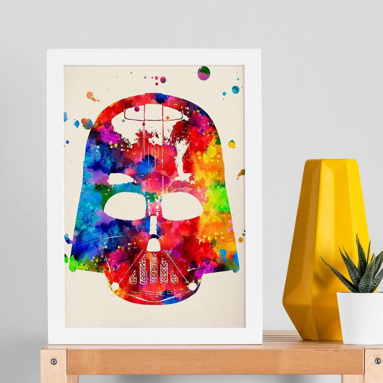 POSTER Set Mit 4 Star Wars Darth Vader Yoda R2-D2 Und C3Po Größe A4 Rahmenlos - Klar, Papier (21/1cm) - Nacnic