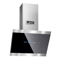 DUNSTABZUGSHAUBE AT 5435 Eco 50 cm Schwarz - Schwarz, Glas/Metall (50/75.5/37.5cm) - Kaiser Küchengeräte