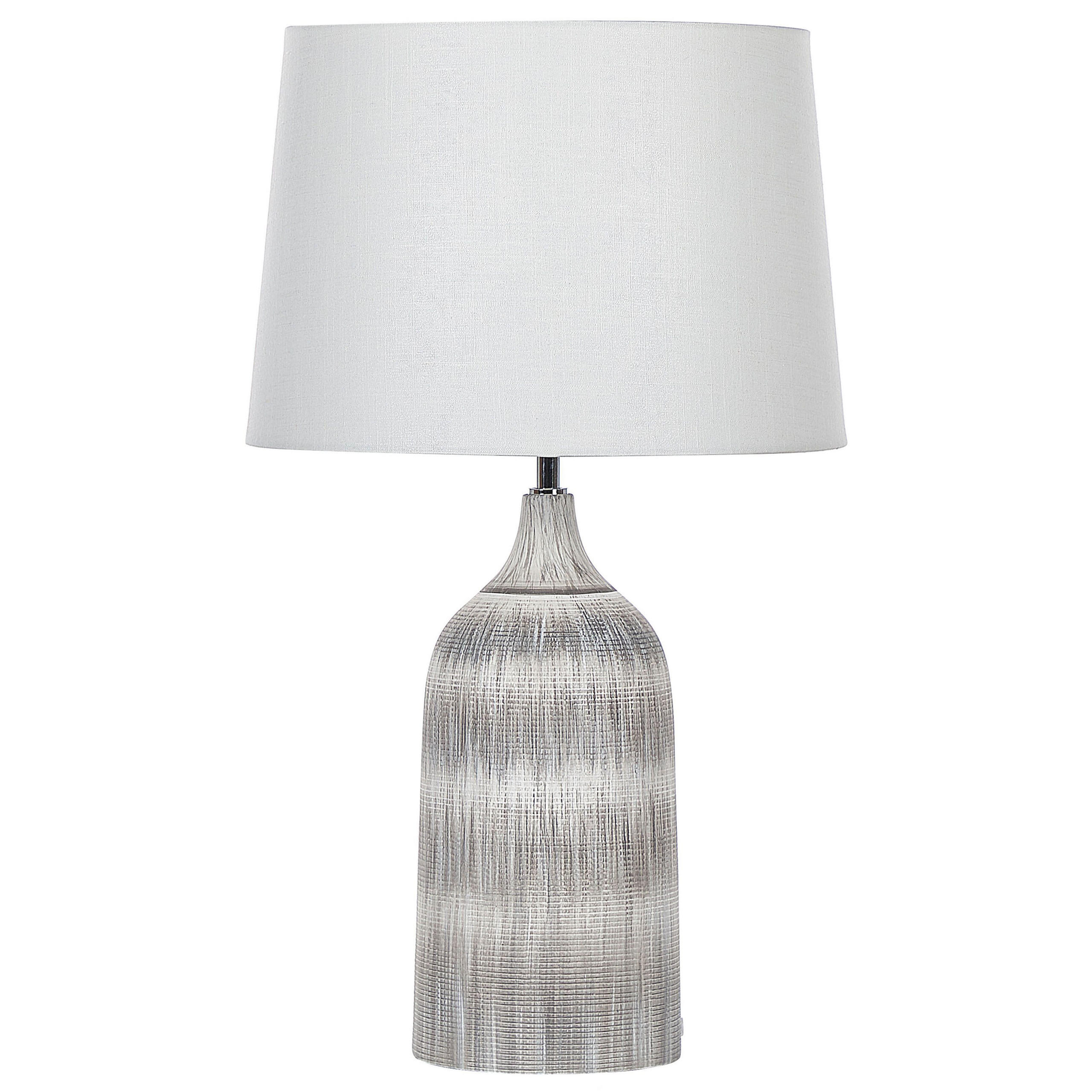 TISCHLAMPE Georgina 33/33/66 cm - Grau, Keramik (33/33/66cm) - Beliani