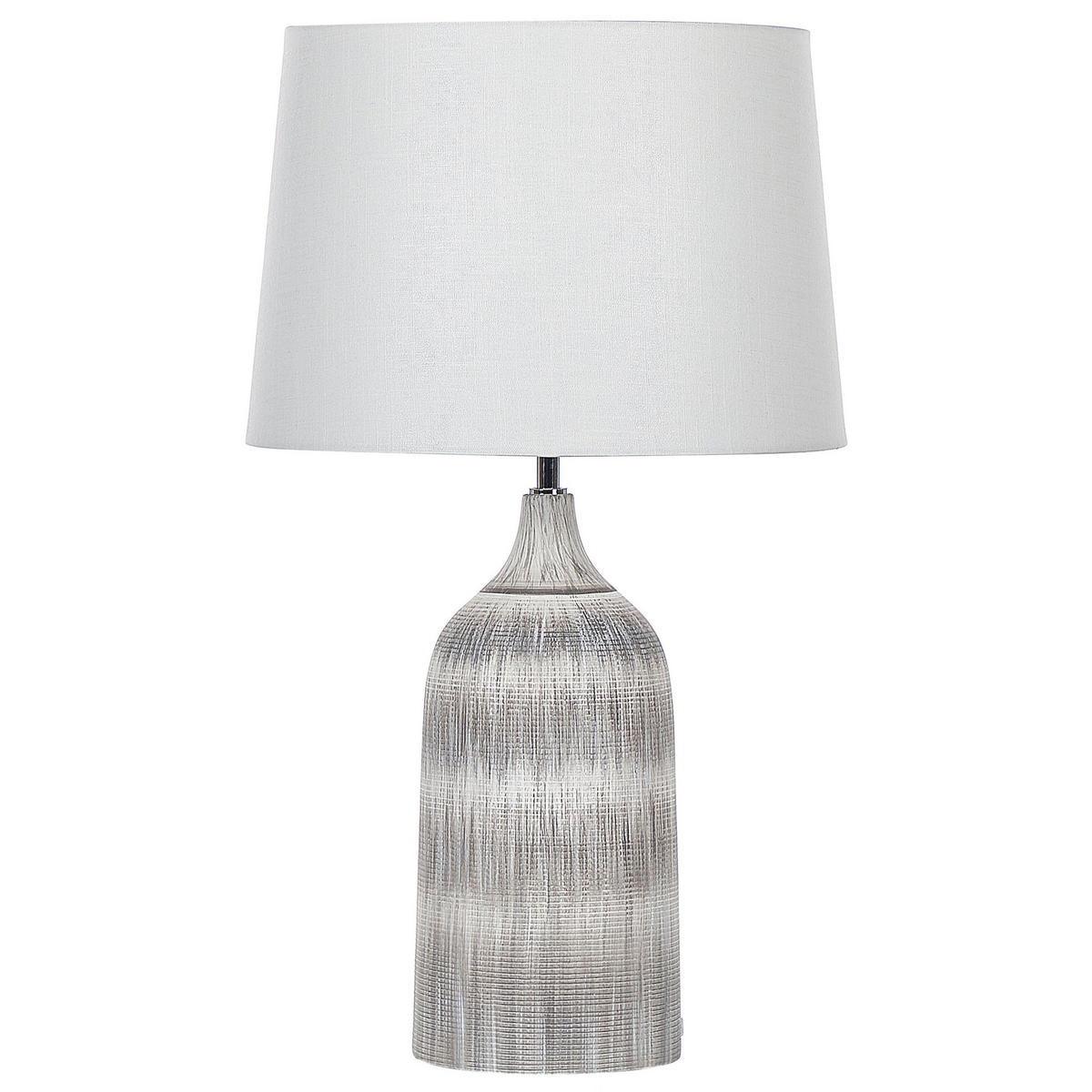 TISCHLAMPE Georgina 33/33/66 cm - Grau, Keramik (33/33/66cm) - Beliani