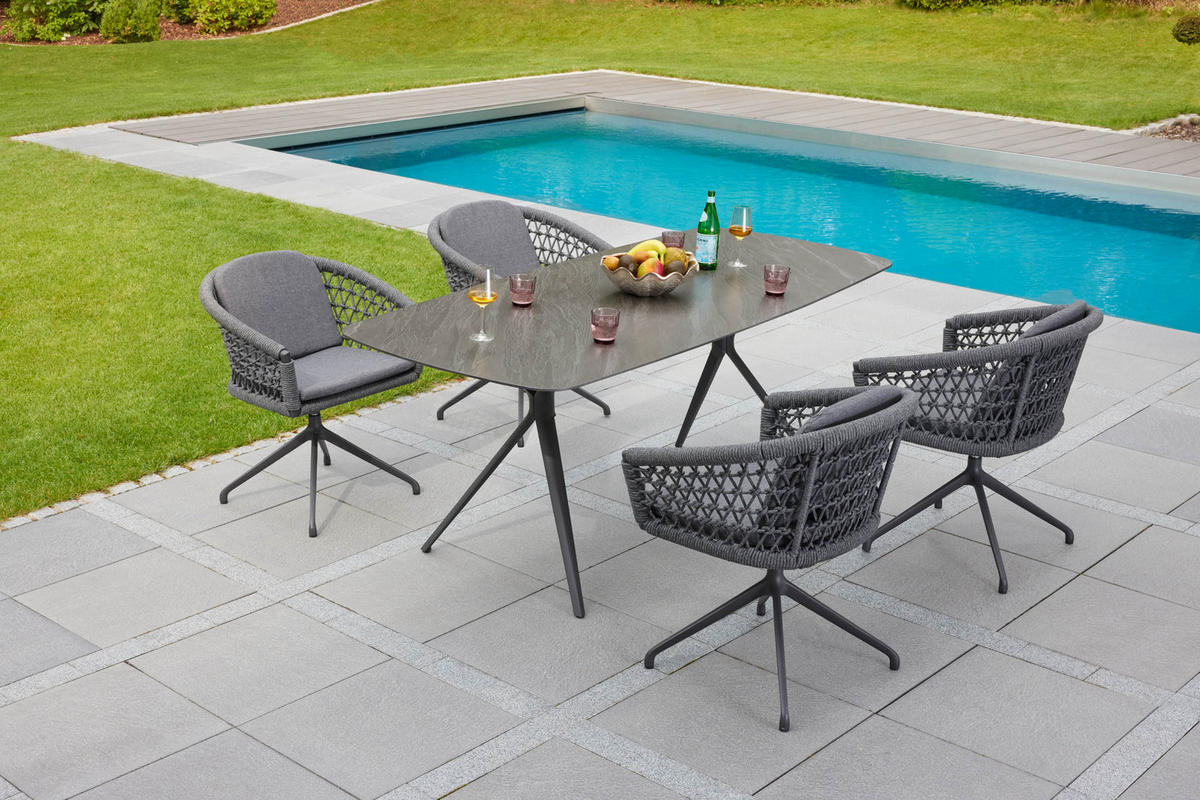 GARTENSTUHL Balu, Rope-Metall, Anthrazit - Anthrazit, Metall (64/80/62cm) - dasmöbelwerk