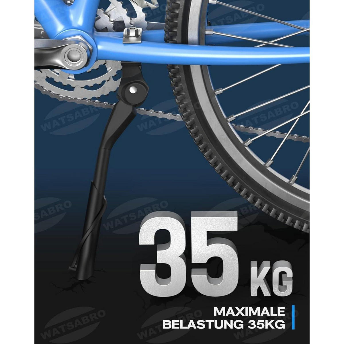 FAHRRADSTÄNDER höhenverstellbar 20-24 Zoll Aluminiumlegierung schwarz - Schwarz, Metall (27/1/33cm)