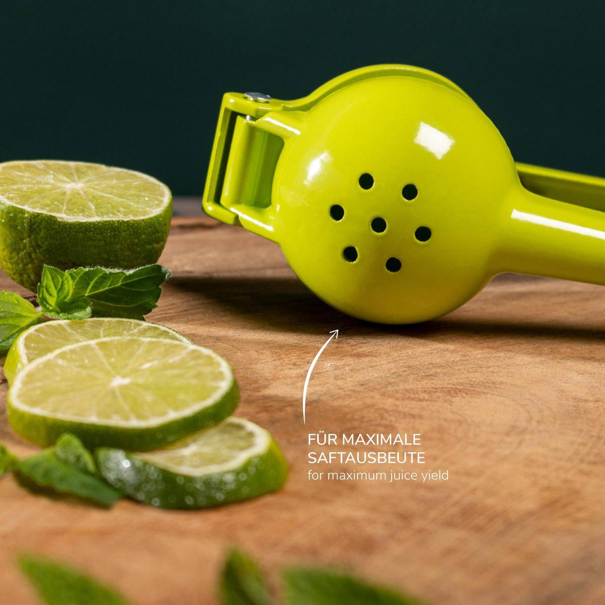 LIMETTENPRESSE, grün, Zink - Grün, Metall (6cm) - bremermann