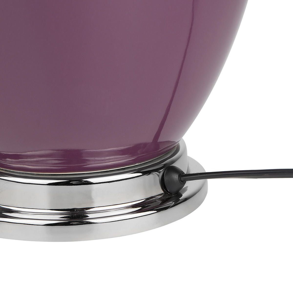 TISCHLAMPE Brenta 33/33/56 cm - Violett, Keramik (33/33/56cm) - Beliani