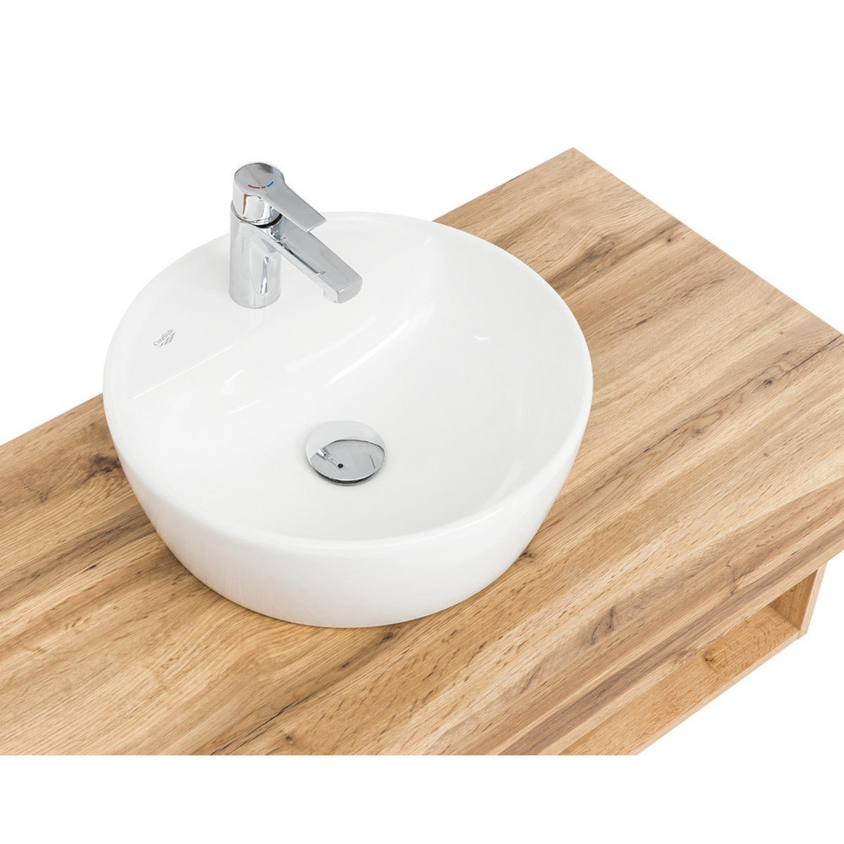 WASCHTISCH Vidago-03 - Braun, Holzwerkstoff (101/55/52cm) - Lomado