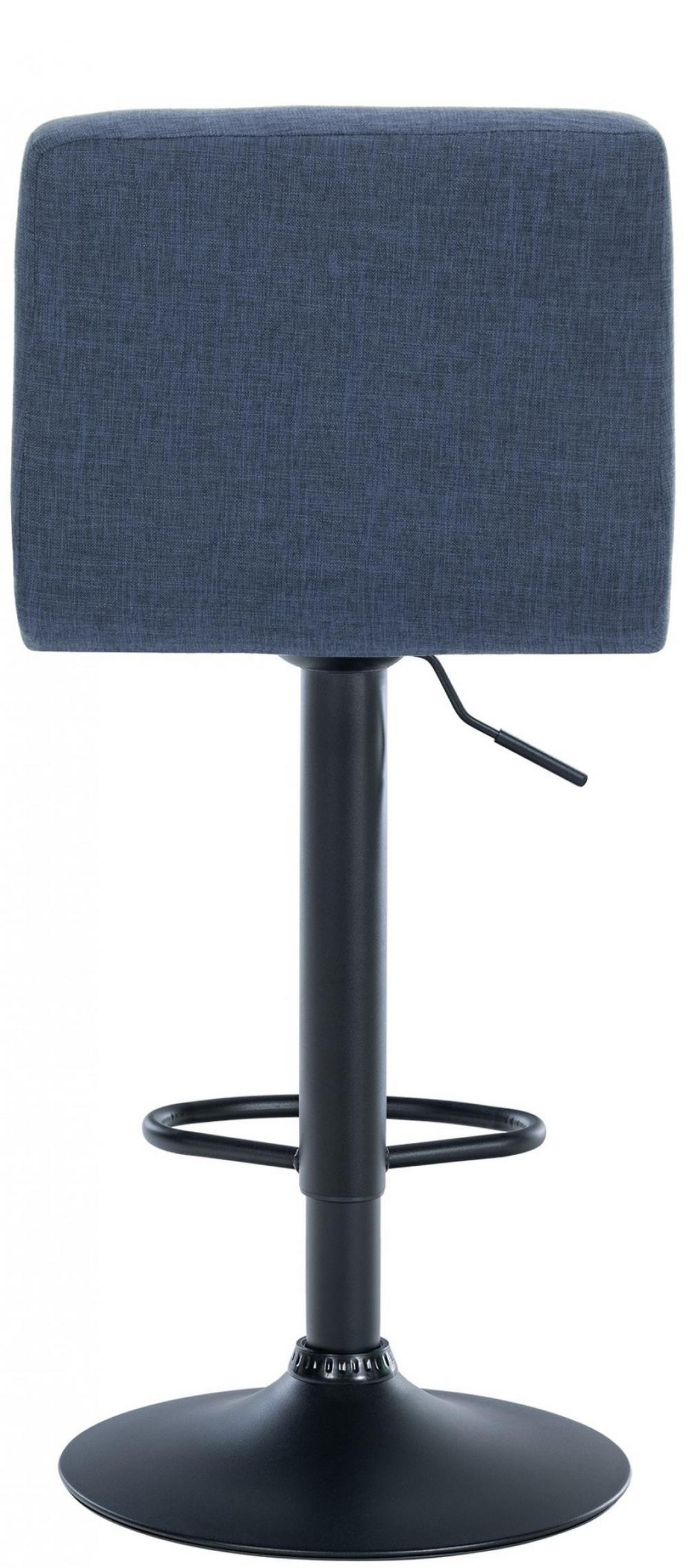 BARHOCKER Stoff blau - Blau/Schwarz, Textil/Metall (46/94/47cm) - CLP