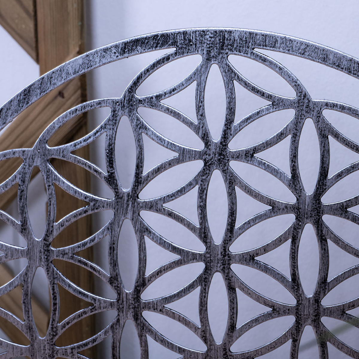 LED AUSSENLEUCHTE Solarleuchte Silber Schwarz Antik - Silberfarben, Metall (30/10/41cm) - Globo Lighting