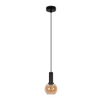 PENDELLEUCHTE Ixeth 10/13/145 cm - Schwarz, Glas/Metall (10/13/145cm) - ZMH
