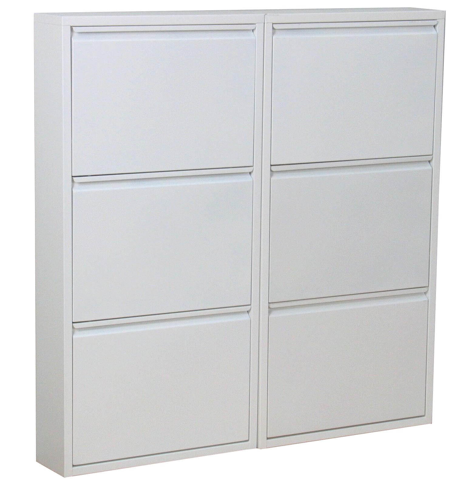 SKOSKÅP Pisa 101 x 16 x 106 cm – vit 106/101/16 cm