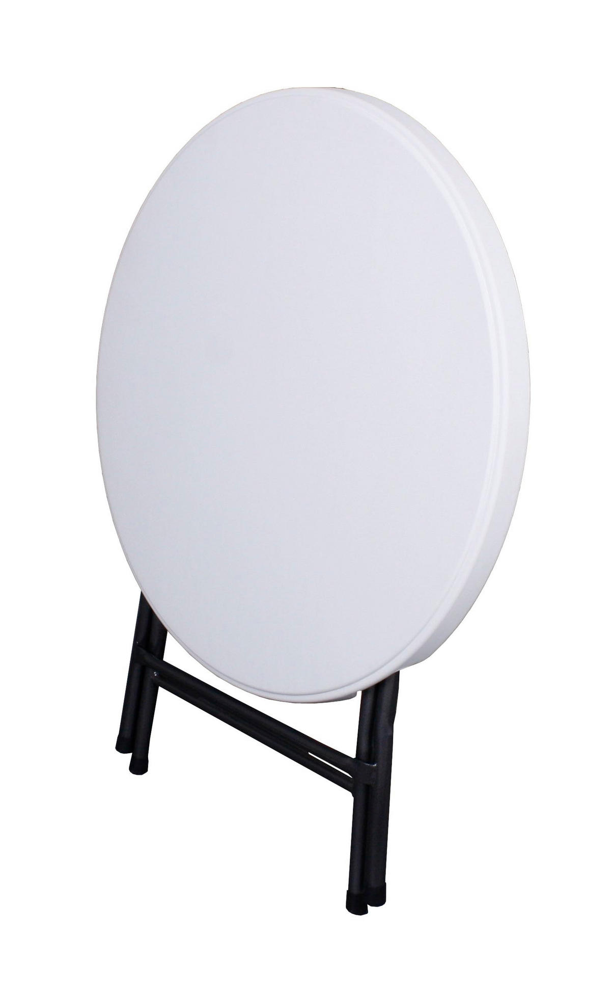 GARTENTISCH Sascha Ø 80 cm Terrassentisch - Weiß, Kunststoff (80/80/74cm) - DELUKE