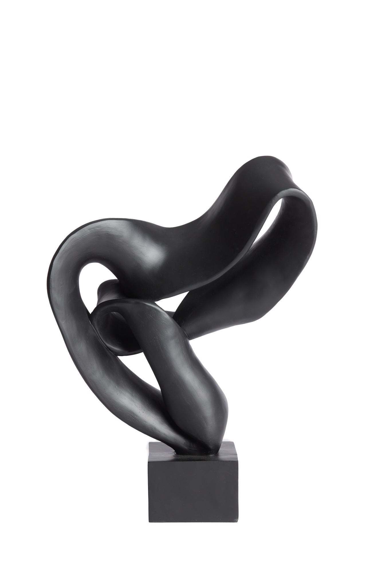 ORNAMENT Kajan Schwarz 33/14,5/44,5 cm - Schwarz, Kunststoff (14.5/44.5/33cm) - Light & Living