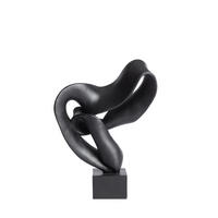 ORNAMENT Kajan Schwarz 33/14,5/44,5 cm - Schwarz, Kunststoff (14.5/44.5/33cm) - Light & Living