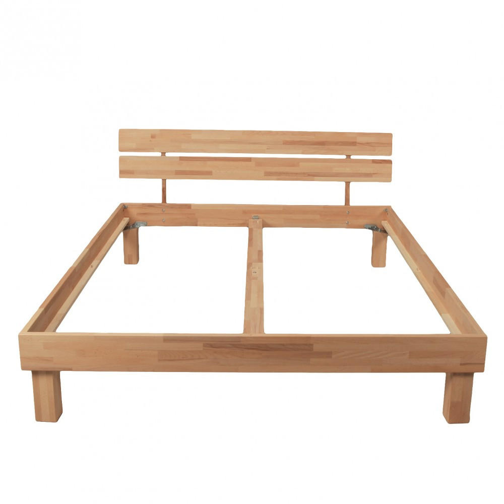 BETT RIVA180X200 - Buche massiv geölt - Buchefarben, Holzwerkstoff (180/200cm) - Weber Industries