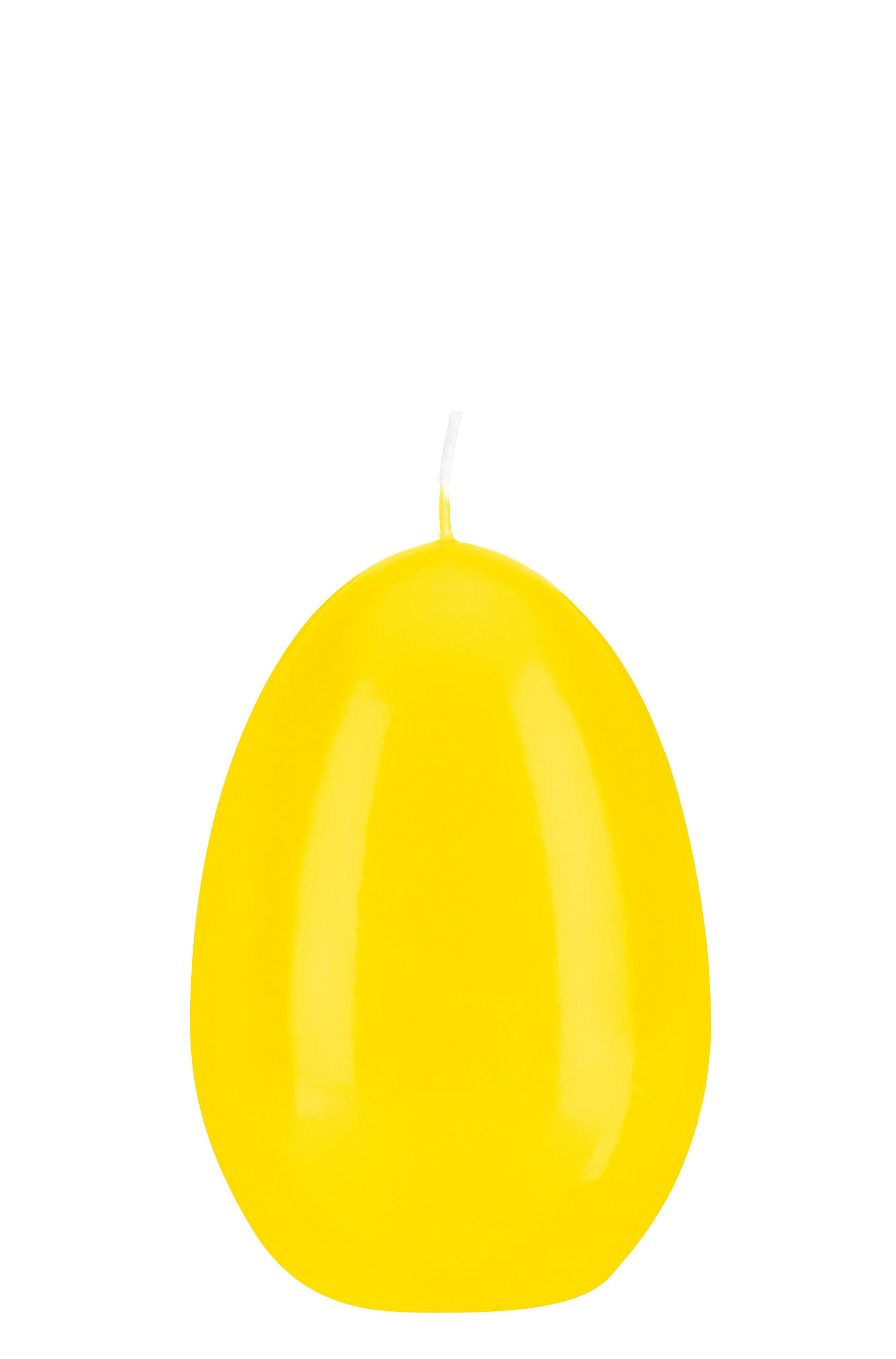 EIKERZEN Klarlack Zitrone Gelb 120 x Ø 80 mm, 6 Stück - Gelb, Paraffin (8/12/12cm) - Kopschitz Kerzen