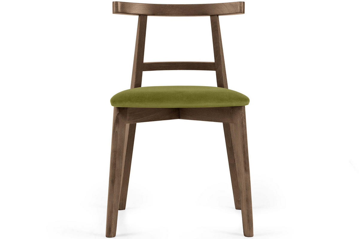 ESSTISCHSTÜHLE LILIO 2 St Vintage, Oliv / Lefkas-Eiche - Eichefarben/Olivgrün, Holz/Textil (47/76/45cm) - KONSIMO®