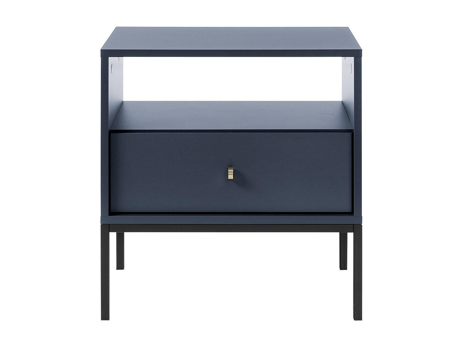 NACHTTISCH - 54 cm x 39 cm - Holz, Platte - Marineblau - BOGDAN - Dunkelblau, Holz (54/56/39cm) - Vente-Unique