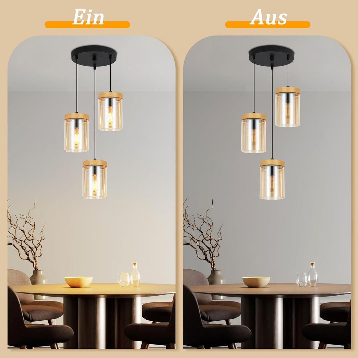 KRONLEUCHTER Hellethold 30.0/30.0/143.0 cm - Schwarz, Metall (143/30/30cm) - ZMH