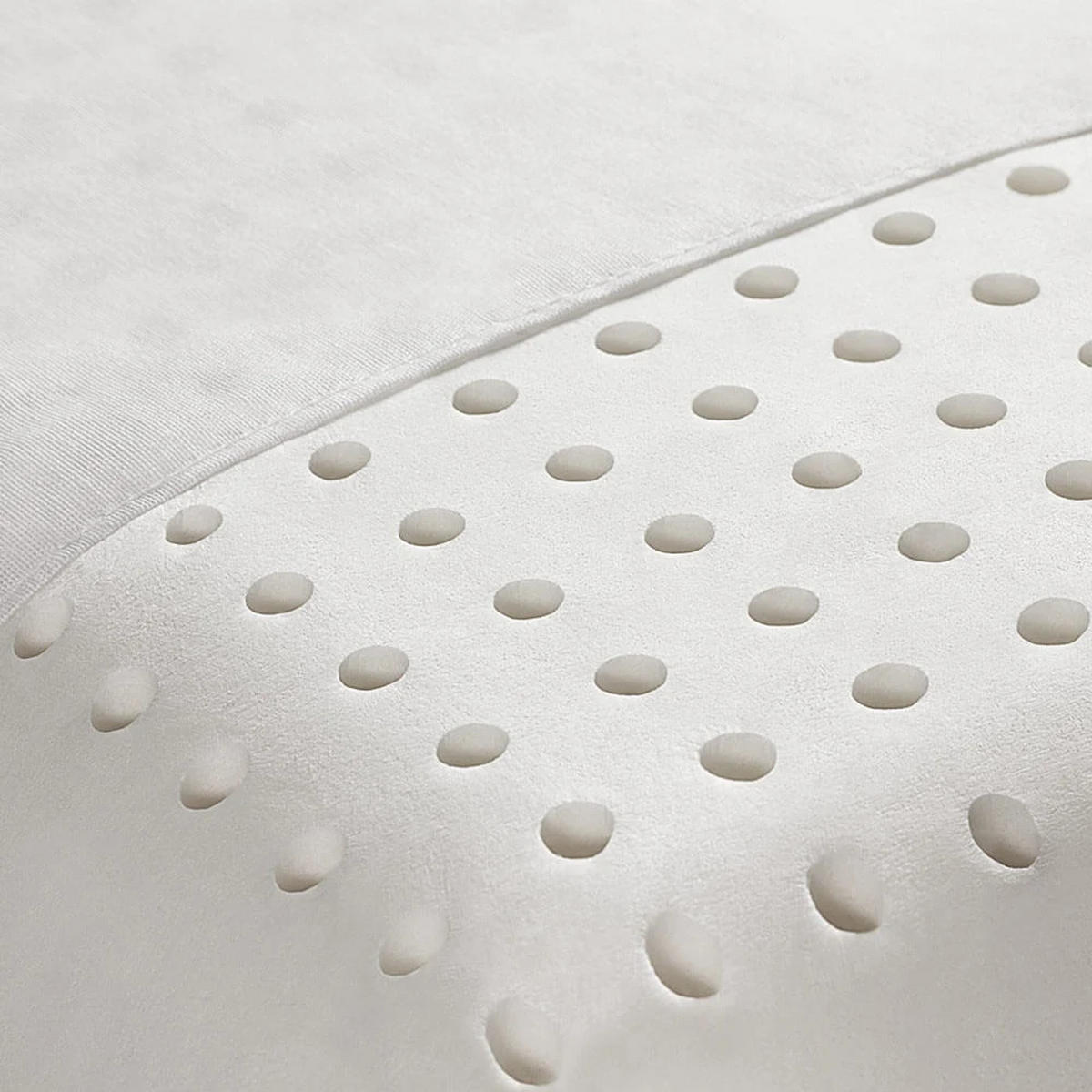 KOPFKISSEN Baby Latex Weiß 30x50 cm – ergonomisch & kompakt - Weiß, Naturmaterialien/Textil (30/50cm) - Letti Moderni