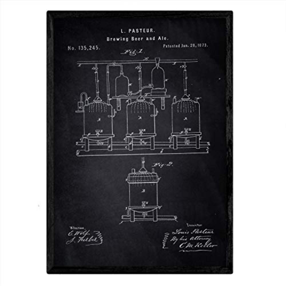 Nacnic Poster Schwarz 29.7x5x42 cm