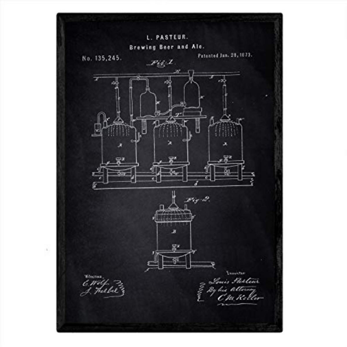 POSTER Patent Brauen A3 Rahmenlos - Klar, Papier (29.7/5/42cm) - Nacnic