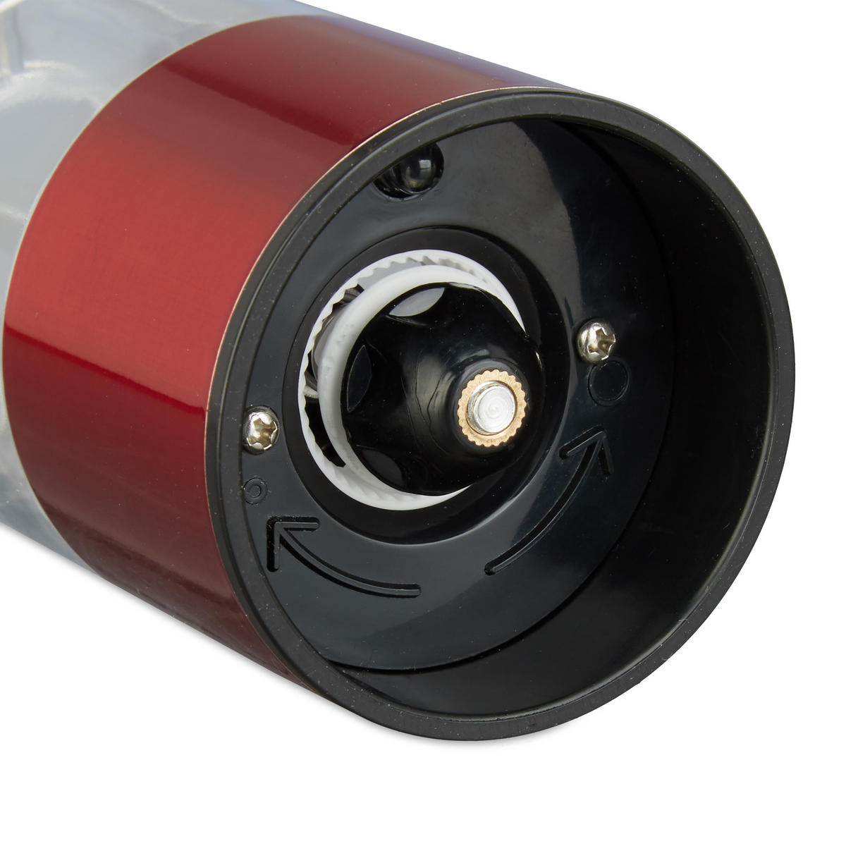 2xPFEFFERMÜHLE - Rot, Keramik/Kunststoff (5/22/5cm) - Relaxdays